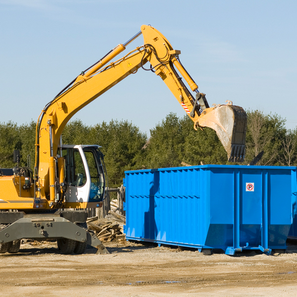 can i choose the location where the residential dumpster will be placed in Hatfield MO